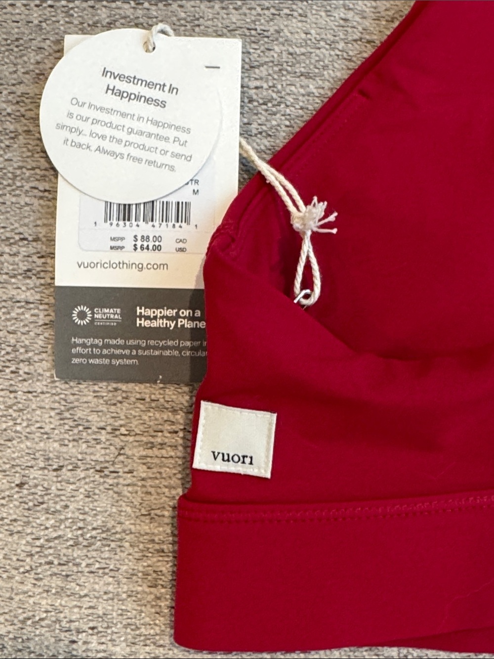 NWT Vuori Daily Form Bra - M - Strawberry - Picture 4 of 5